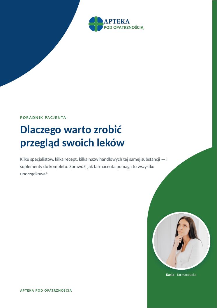 Okładka e-booka: Dlaczego warto zrobić przegląd swoich leków